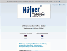 Tablet Screenshot of huefner-duebel.eu